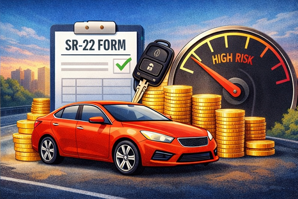 SR-22 insurance filing fee charged by insurance companies