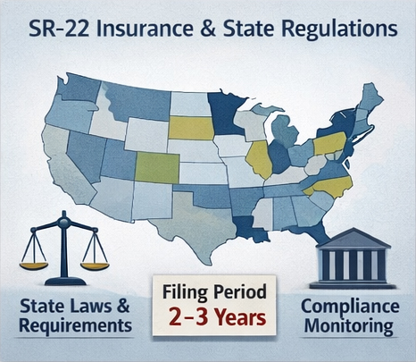 Illustration explaining the cost of SR-22 insurance