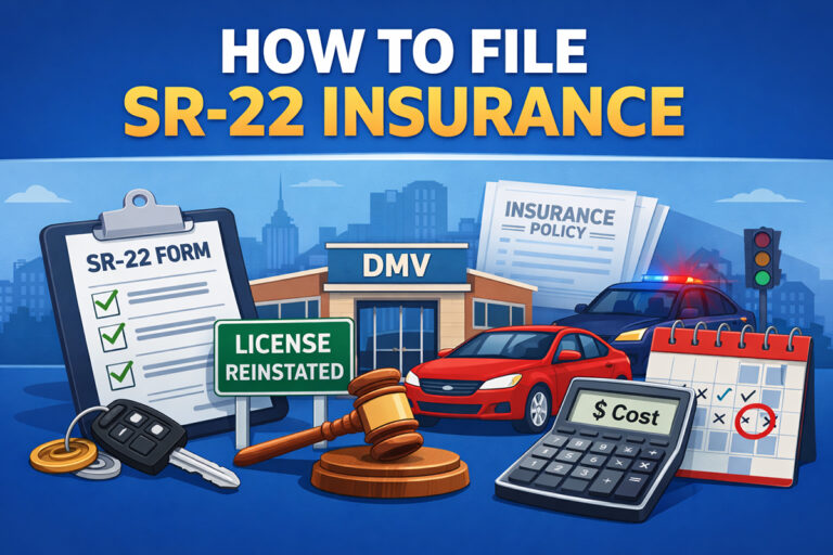 How to file SR-22 insurance and meet state filing requirements