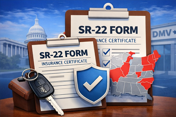 List of states that require SR-22 insurance filing