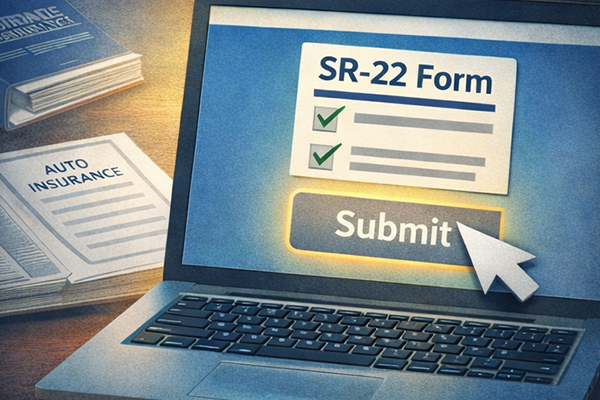 How fast can an SR-22 be filed online with insurance