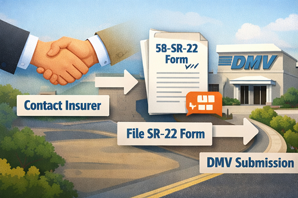 Same-day SR-22 insurance filing in California