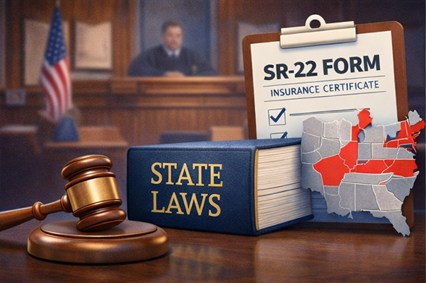 SR-22 insurance laws by state and court requirements