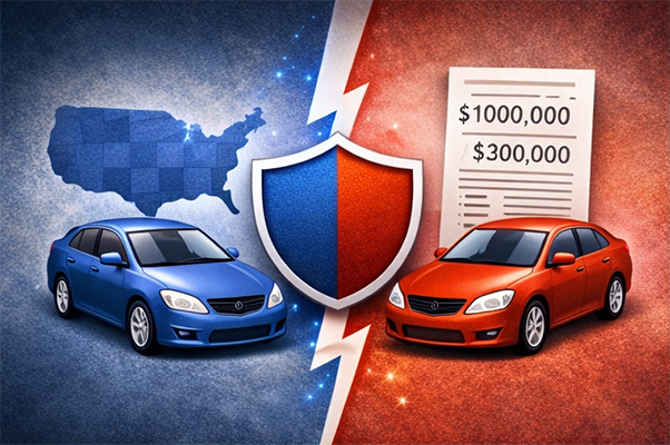 Visual comparison of SR-22 and FR-44 insurance differences in coverage and purpose