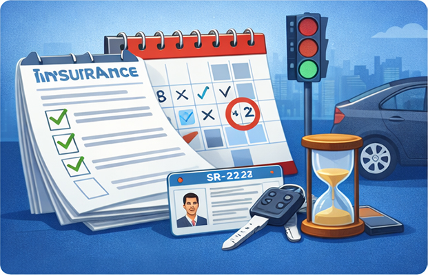 What happens after you file SR-22 insurance with the DMV