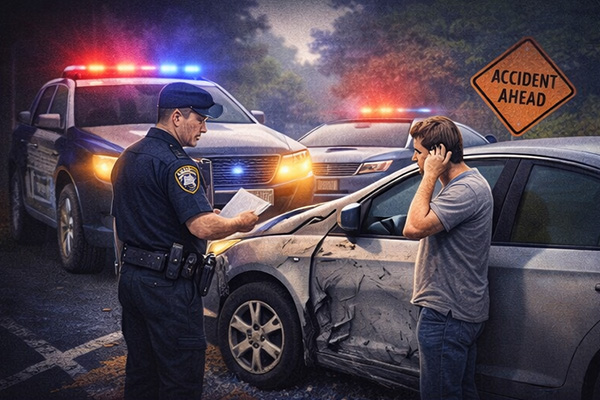 Do you need SR-22 after an at-fault accident involving police report and damaged vehicles