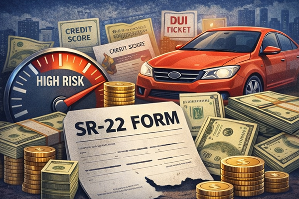 Factors that affect SR-22 insurance cost in the United States