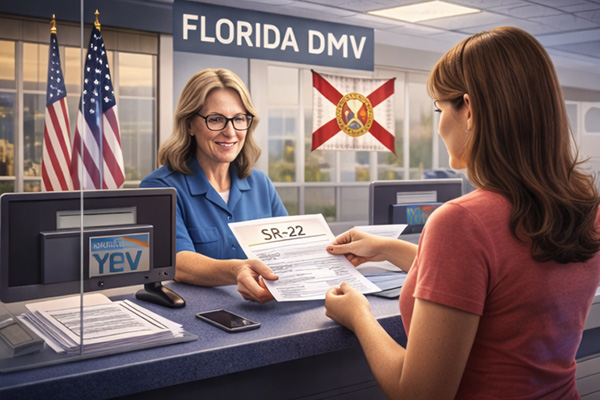 SR-22 filing process with the Florida DMV