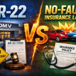 SR-22 insurance compared with no-fault insurance laws under U.S. state regulations