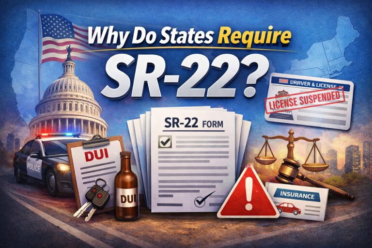 Why do states require SR-22 insurance and how SR-22 works in the United States