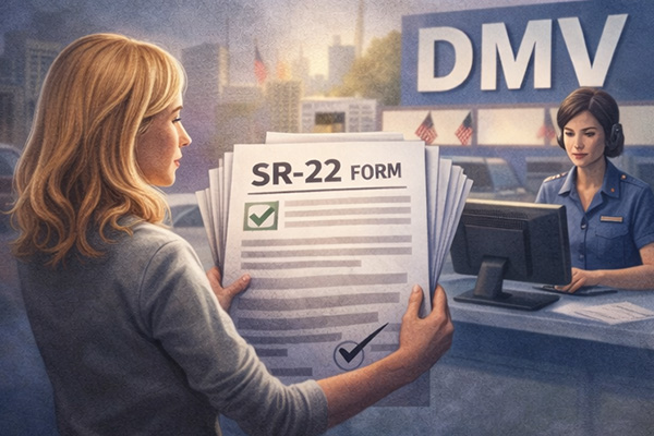 Why is SR-22 required by the DMV for certain drivers