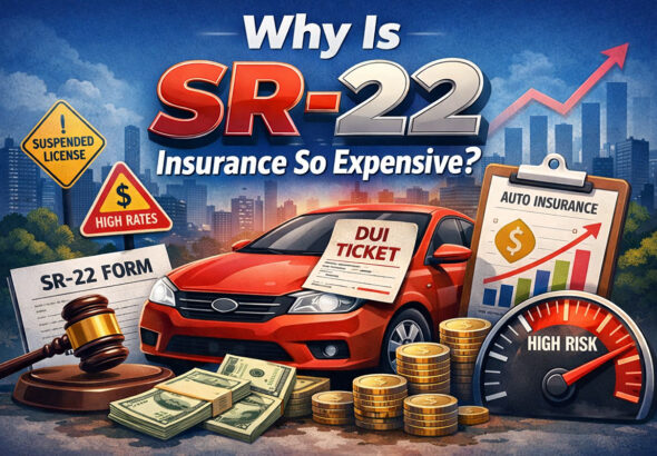 Why is SR-22 insurance so expensive for high-risk drivers in the US
