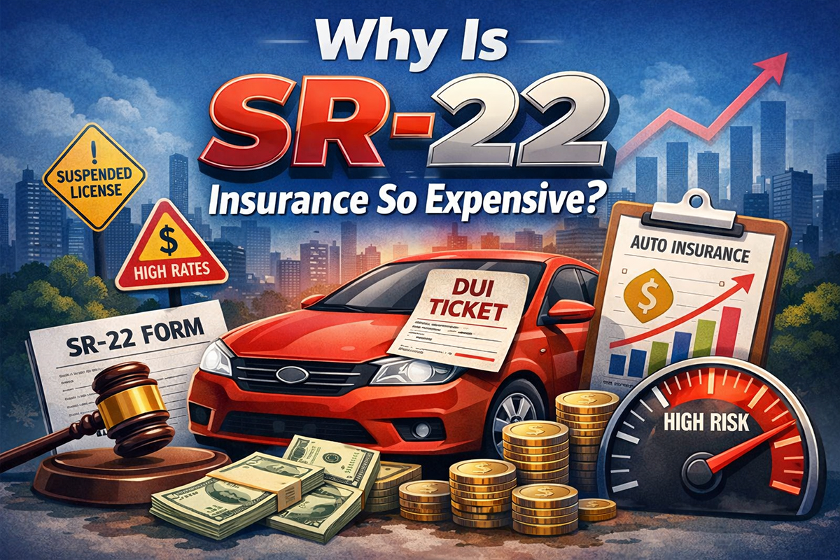 Why is SR-22 insurance so expensive for high-risk drivers in the US