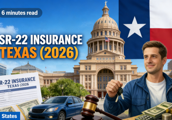 Florida driver reviewing SR-22 and FR-44 insurance paperwork at kitchen table